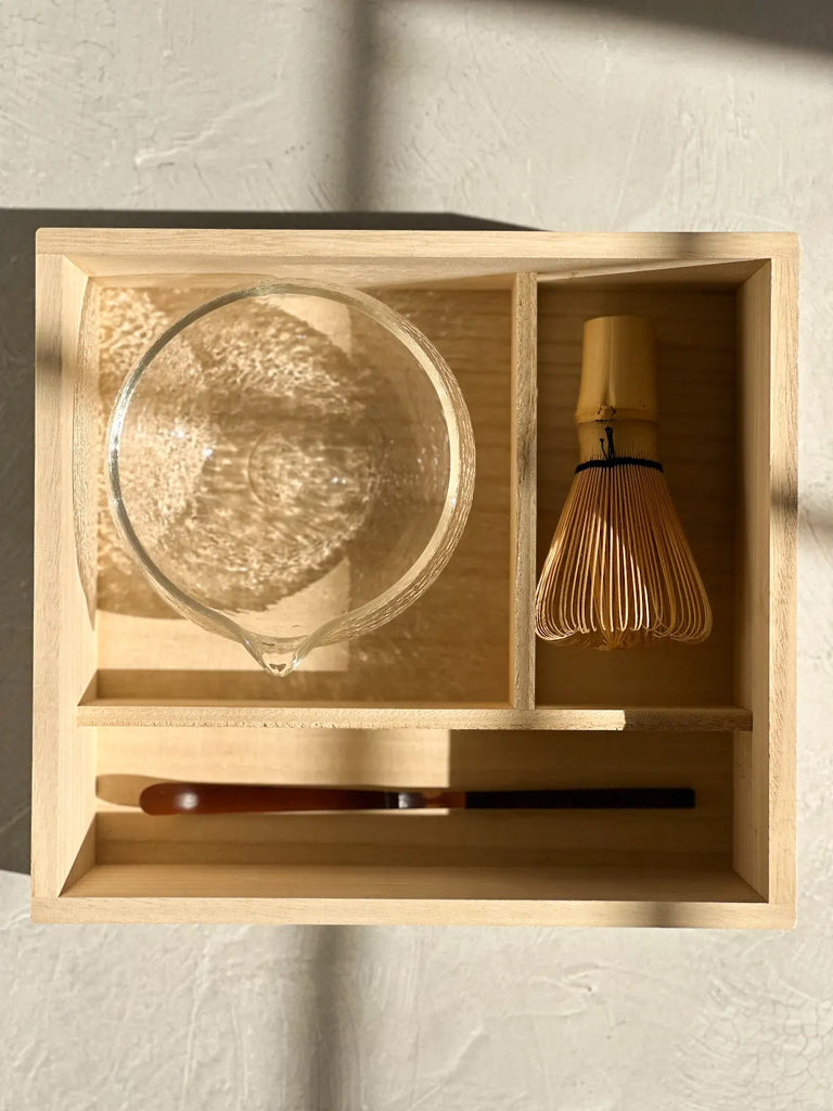 Traditional Matcha Tea Set - Handcrafted Wooden Gift Box